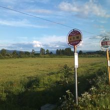 最寄りの40線バス停付近の景観も北海道らしいです