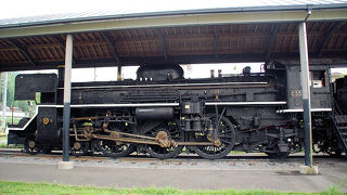 スマートなボディの蒸気機関車