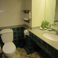 清潔。浴槽も深くて湯を張れば首までつかれます。