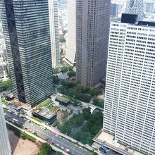 都庁展望室からの昼の眺め