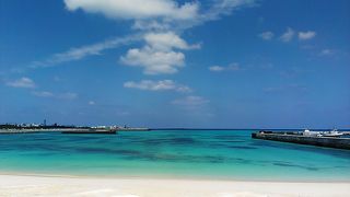 中心部のビーチ