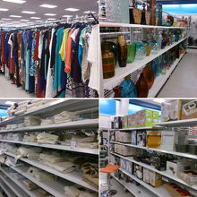 バスタオルから、洋服、キッチン用品まで色々あります。