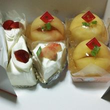 洋生菓子　クラウン、もも太郎ジュレ