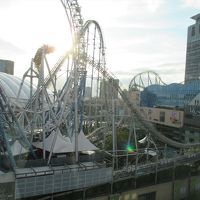 部屋は眺望無しだったので廊下の窓からの眺望(^^;