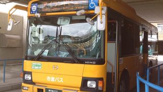 桜島の主要スポットを周ってくれるバス