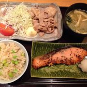 ご飯も竈で炊くからとっても美味しい。大満足の定食屋さんです！