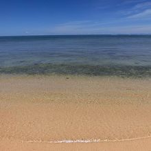 透明度の高い海。