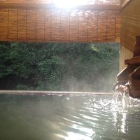 露天風呂（朝日を浴びて・・・）