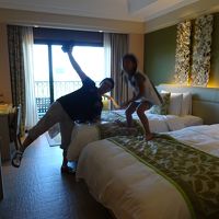 三人にはちょっと狭いかなー