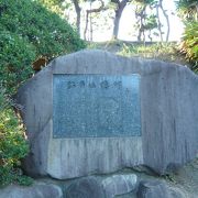 茅ヶ崎で亡くなった国木田独歩の文学碑です。