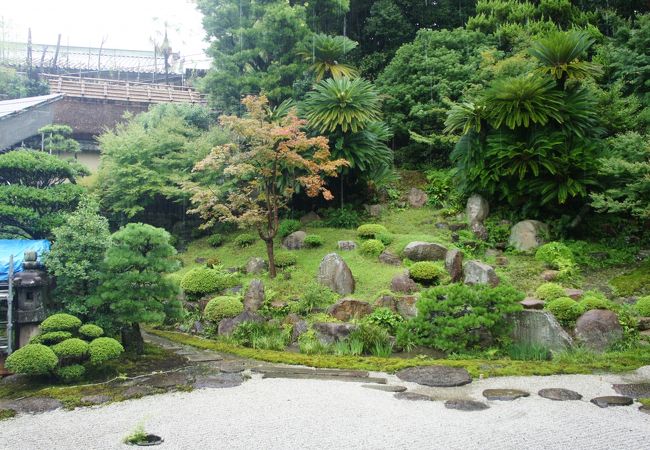 拝観を申し込むと、方丈や阿弥陀堂と日本庭園を見せてくれます