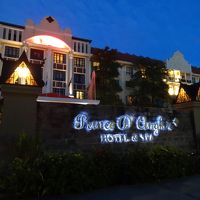 ライトアップしたエントランス