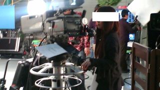 テレビスタジオを見学しました