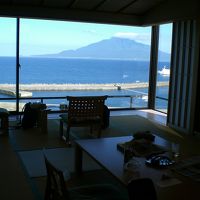 部屋からは利尻冨士がみえました