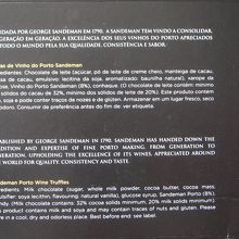 トリュフチョコレートのパッケージ