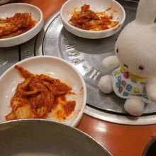 キムチも美味しかったです。