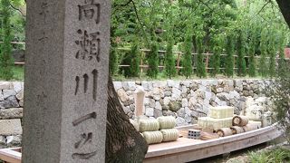 当時の水運の様子が再現されている