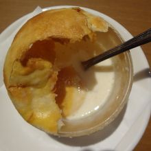 きのこのスープ、中はこんな、、、
