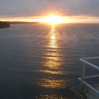 部屋から見た日の出です。