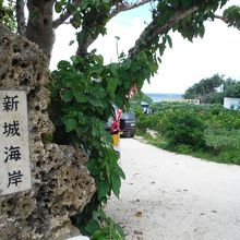 海岸の入口