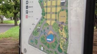 町のオアシス的な公園です。休日には家族連れで賑わいます。