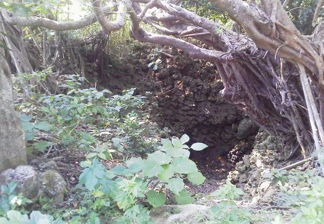 新里村遺跡の脇「花城井戸」～竹富～