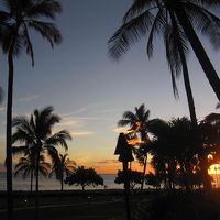 パティオからの夕日