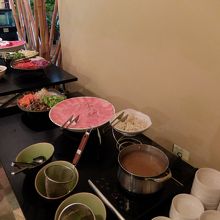 人気のしゃぶしゃぶです。