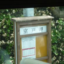 室戸岬バス停を通過！