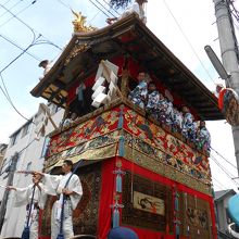 前祭の先頭、長刀鉾。