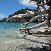 海の上でブランコ