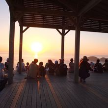 この日はグリーンフラッシュでした