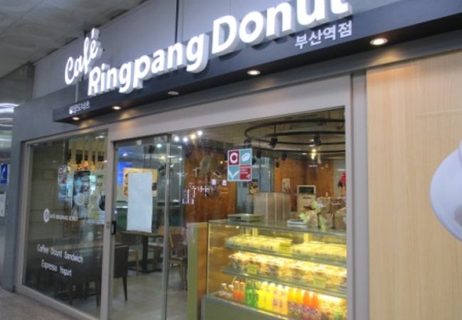 カフェ　リンパンドーナツ　釜山駅店　ポンデリング風のドーナツも！