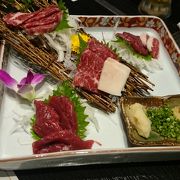 熊本城を見ながら、美味しい食事