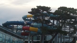 ウォータースライダー最高!