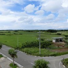 小中学校以外はすべて牧場の風景。