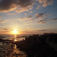 ホテルからひょうたん型風呂へ行く道