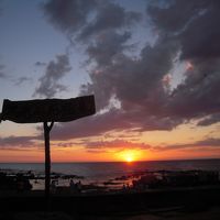 不老不死温泉の看板