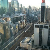 ２５階からの眺め。新橋駅方面