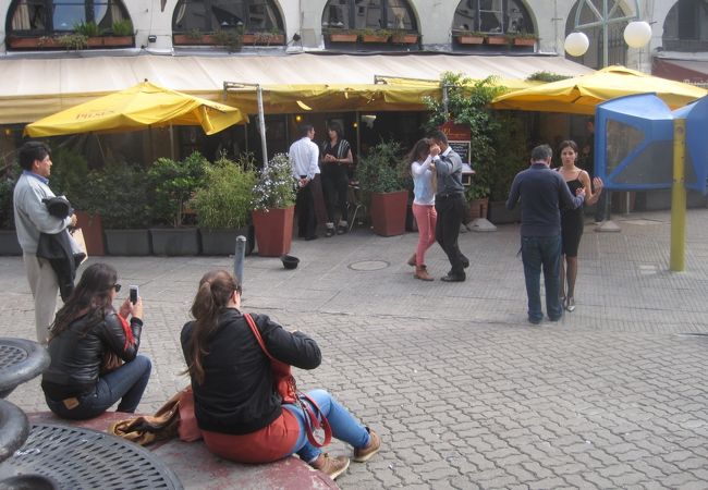 観光客向けのレストラン街です