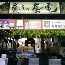 嵐電四条大宮駅