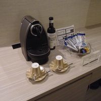 部屋についてすぐエスプレッソが飲める