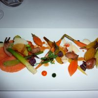 星付きレストランのおしゃれな前菜