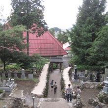 岩松院福島正則公廟所からの眺め