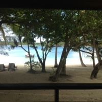 ビーチフロントバンガローからの景色