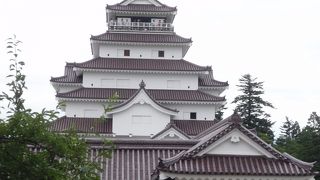 会津若松を一望できる鶴ヶ城