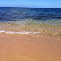 ホテル前のビーチ