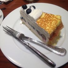 ブルーベリーのケーキ