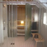 男子用のサウナです。朝食後に行って独占できました。