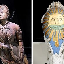 世界の果て博物館に展示されていた船首像。